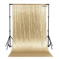 ShinyBeauty Light Gold-10FTx12FT-Glitter Backdrop Curtain Star Wars Backdrop Glitter Backdrop SEQUIN-CURTAIN-BACKDROP-0821E