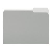 AmazonBasics File Folders, Letter Size, 1/3 Cut Tab, Gray, 36-Pack