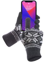 GreatShield Cozy Series Spring Fall Winter Gloves That Works with Touch Screen Devices - iPhones, Android Phones, Smartphones, Tablets for Men & Women - 5 Finger Functionality (Small/Medium)