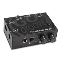 GOgroove Phono Preamp Pro Preamplifier with RCA Input/Output, DIN Connection, RIAA Equalization, 12V AC Adapter - Compatible with Vinyl Record Players, Turntables, Stereos, DJ Mixers