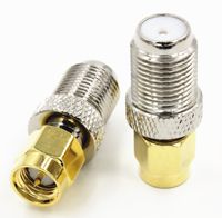 1 x New F Female Jack to SMA Male Plug RF Straight Connector Adapter high quality quick ship from US