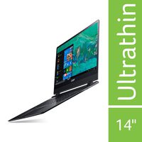 Acer Swift 7 SF714-51T-M9H0 Ultra-Thin 8.98mm Laptop, 14" Full HD Touch, 7th Gen Intel Core i7-7Y75, 8GB LPDDR3, 256GB PCIe NVMe SSD, 4G LTE, Windows 10, Protective Sleeve