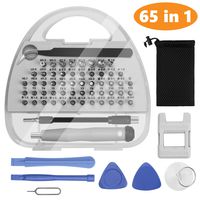 Precision Screwdriver Set TyhoTech 65 in 1 Professional Electronics Repair Tool with 54Bits Driver Kits for iPhone Tablet MacBook PC Xbox Game Console, Magnetizer and Carry Bag Included