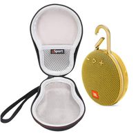 JBL Clip 3 IPX7 Waterproof Portable Bluetooth Speaker On-The-Go Bundle with gSport Deluxe Travel Case (Yellow)