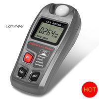 Light Meter, GoerTek Digital Luxmeter Illuminance Meter Handheld Actionometer Foot Candle Meter High Accuracy(±4%) with LCD Display One 9V Battery Included Range 0.1-200,000 Lux/0.01-20,000 Fc