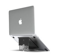 Majextand MacBook Stand/Laptop Stand | Thinnest Adjustable Portable Ventilated Ergonomic Stand | Integrate with Most Notebook Computers Under 18" | 6 Height Settings (Black)