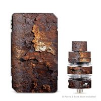 IT'S A SKIN Decal Vinyl Wrap for VooPoo Drag 2 V2 & UForce T2 Tank Vape Sticker Sleeve Cover/Rusted Away Metal Flakes of Rust Panel