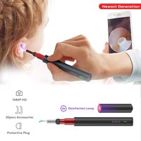 Bebird A2 Upgraded Wireless Ear Camera, Digital Ear Otoscope Cleaner, for Ear Wax Removal, Borescope Inspection, with UV Lamp, HD Camera, Suit for Kids, Adults, Android and iPhone, 20 Tools Included