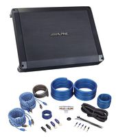 Alpine BBX-F1200 600 Watt 4/3/2 Channel Car Amplifier Class A/B 2-ohm+Amp Kit