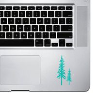StickAny Palm Series Redwood Trees Sticker for MacBook Pro, Chromebook, and Laptops (Turquoise)