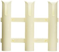 CE Smith Tournament 3 Rack Rod Holder, White-Replacement Parts and Accessories for Tournament Fishing, Rod Fishing, Deep Sea Fishing and Trolling