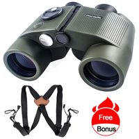 ReHaffe Military Binoculars 7x50 Waterproof,Marine Binoculars Build with Rangefinder and Compass Built for Adults Navigation Marine Sports Boating Sailing and Hunting Adventure
