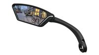 MEACHOW New Scratch Resistant Glass Lens,Handlebar Bike Mirror, Rotatable Safe Rearview Mirror, Bicycle Mirror (Sliver Left Side) ME-002LS