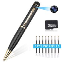 Hidden Camera - Spy Camera- Spy Pen Camera- HD 1080P Spy Camera Pen Build in 32GB Memory Card
