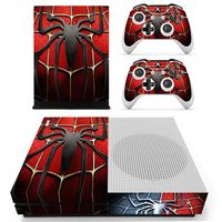 Adventure Games - XBOX ONE S - Spiderman - Vinyl Console Skin Decal Sticker + 2 Controller Skins Set