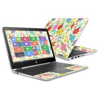 Mightyskins Skin Compatible with Hp Pavilion X360 13" (2016) Wrap Cover Sticker Skins Flower Garden