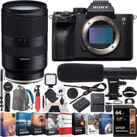 Sony a7R IV Full-Frame Mirrorless Camera Body + Tamron 28-75mm F2.8 Di III RXD Full Frame Lens ILCE-7RM4 + A036 Bundle with Photo Video LED, Monopod,64GB, Software, Deco Gear Backpack & Accessories