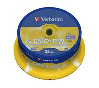 Verbatim DVD+RW 43489 Spindle (Pack of 25)