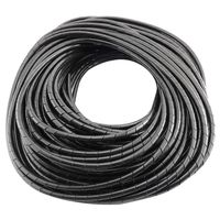 DGZZI Spiral Cable Wrap 4mm 25m Black Spiral Wrap Cable Binding Tidy Leads for TV PC Home Cinema CCTV Wires