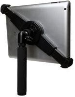 iShot G10 Pro Large Universal iPad Pro Tablet Tripod Mount + Camera Tripod Adapter Hand-Held Monopod w/ 360° Swivel Mini Ball Head - Works with Case - Compatible with iPad Pro and Other 8-13" Tablets