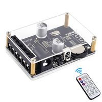 WHDTS Stereo Bluetooth Power Amplifier Board Remote Control 5V 12V 24V 20W 30W 40W Infrared Receiver Module with Case