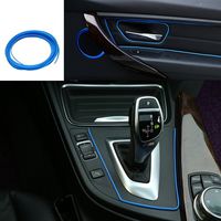 ATMOMO 5M Flexible Trim for DIY Automobile Car Interior Exterior Moulding Trim Decorative Line Strip (Blue)
