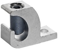 Morris Products 90580 Lay In Connector, Aluminum, Used With Copper and Aluminum Conductors, 250 - 6 Wire Range, 2.20" Length, 0.80" Width, 1.79" Height, 0.33" Bolt Size