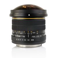 Opteka 6.5mm f/3.5 HD Aspherical Fisheye Lens & Removable Hood for Canon EOS 80D, 77D, 70D, 60D, 60Da, 50D, 7D, T7i, T7s, T7, T6s, T6i, T6, T5i, T5, SL2 and SL1 Digital SLR Cameras