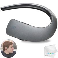 Bluetooth Earpiece Headset Noise Cancelling Earphone Stereo Wireless Headphone in Ear Earbud with Microphone Compatible with Smart Cell Phones Tablets Men Women Lady Business Office Driver Trucker
