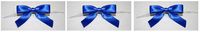 Reliant Ribbon 5171-05003-2X1 Satin Twist Tie Bows - Small Bows, 5/8 Inch X 100 Pieces, Royal (Тhrее Pаck)