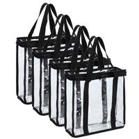 Fasmov Set of 4 Vinyl Record Storage Bags Hold up to 144 Albums (36 Each Bag)