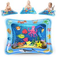 KidPal Baby Tummy Time Mat for Infant 6 7 8 9 10 12 Month, Inflatable Water Playmat Baby Toys for 6 7 8 9 10 12 Month Old Newborn Boys Girls Sensory Toy, Early Development Activity Centers