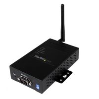 StarTech.com 1 Port Industrial RS-232 / 422 / 485 Serial to IP Ethernet Wireless Device Server with Redundant Power - Serial Device Server (NETRS232485W)