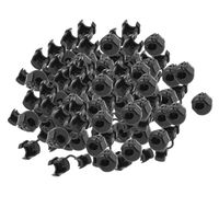 uxcell 100Pcs HDB-6P-4 Round Cable Wire Strain Relief Bush Grommet 15mm Length