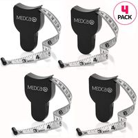 Body Tape Measure - (4 Pack) Measuring Tape for Body and Body Fat Measuring Device Fitness & Weight Monitors, (Inches & cm) Retractable Tapes Measure Ruler for Accurate Body Fat Calculator