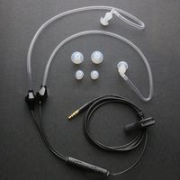 IStereo Ear Headphones,Air Tube Anti-radiation Headsets Earphone,In Ear Stereo Noise Isolating Anti-radiation Earbuds With Microphone for Mobile phone