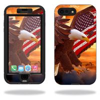 MightySkins Protective Vinyl Skin Decal Compatible with Lifeproof Nuud iPhone 7 Plus Sticker wrap Cover Sticker Skins Bald Eagle