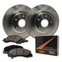 Max Brakes Front Premium Brake Kit [ OE Series Rotors + Ceramic Pads ] KT039241 Fits: Lexus 2007-2017 ES350 2013-2017 ES300h | Toyota 2008-2016 Avalon 2007-2017 Camry