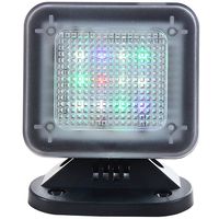 WALI Dummy Fake Security Tv Light LED Simulator with Power Adapter Timer Sensor Crime Prevention (FTVP001), Black