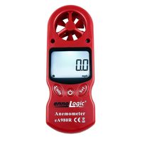 ennoLogic Anemometer eA980R - 8 Parameters: Wind Speed, Wind Chill, Air Temperature, Humidity, Heat Index, Dew Point, Barometric Pressure, Altitude - Digital Weather Meter with Backlight