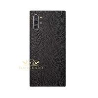 SopiGuard Skin for Samsung Galaxy Note 10+ Plus Precision Edge-to-Edge Vinyl Sticker Back Panel Only (Leather Textured)