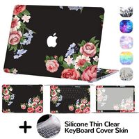 DILIMI MacBook Air 13 Inch Decal Skin,4-Sided Full Set Vinyl Sticker Cover,Protective,Removable and Scratchproof for MacBook Air 13 Model A1369/A1466 (Flower)