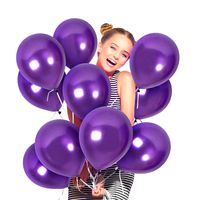 Metallic Dark Purple Balloons 36 Pack Pearlized Violet Latex 12 Inch for Bachelorette Party Decorations Wedding Decor Baby Bridal Shower Graduation and Mardi Gras Masquerade Ball Supplies