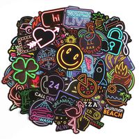 Band Sticker Pack 45pcs Laptop Trendy Stickers for Skateboard Guitar MacBook Computer Luggage Car Bike Bicycle Motorcycle Stickers Door - Waterproof - [No-Duplicate Sticker Pack]