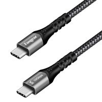 Fasgear USB C to USB C Cable 3ft, 1 Pack USB 3.1 Type C Gen 2 100W Fast Charging 20V/5A Power Delivery 10Gbps Data Transfer 4K@60Hz Video Output Compatible for Oculus Quest, USB-C Device (1m, Black)