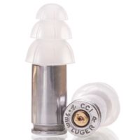 Lucky Shot 9mm Bullet Ear Plugs with Carry Case