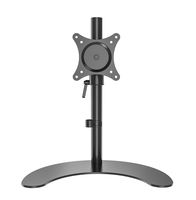 Gibbon Mounts Adjustable Single Monitor Desk Mount Bracket Max, Stable and Heavy Duty Stand Base, VESA 75x75 or 100x100