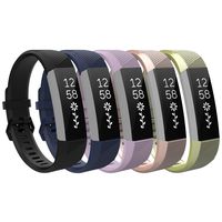 TiMOVO Band Compatible for Fitbit Alta HR, [5-Pack] Soft Silicone Adjustable Replacement Band Fit Fitbit Alta/Alta HR/Ace for Kids, Small Size - Multi Color