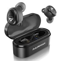 Bluetooth Headphones, Wireless Earbuds Bluetooth 5.0 Earbuds 30H Cycle Playtime Half in-Ear Wireless Headphones Hi-Fi Stereo Sweatproof Earphones Sport Headsets Buit-in Mic for Work/Travel/Gym
