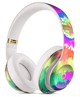 Spiral Tie Dye V1 - Protective Skin Decal Kit Compatible with The Beats by Dre Studio 3 Wireless Headphones